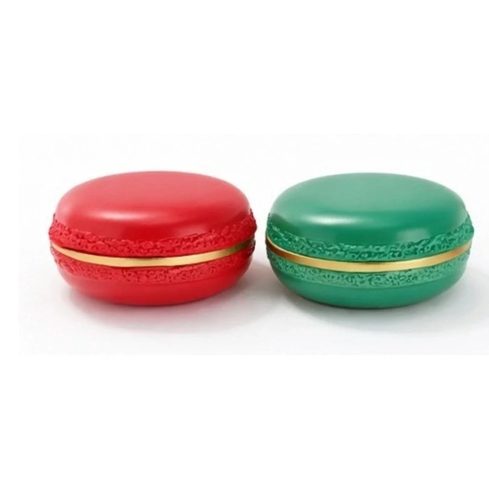 HomeWorx by Slatkin & Co‎ 2 Piece Holiday Macaron Candle Gift Set Red Green NEW